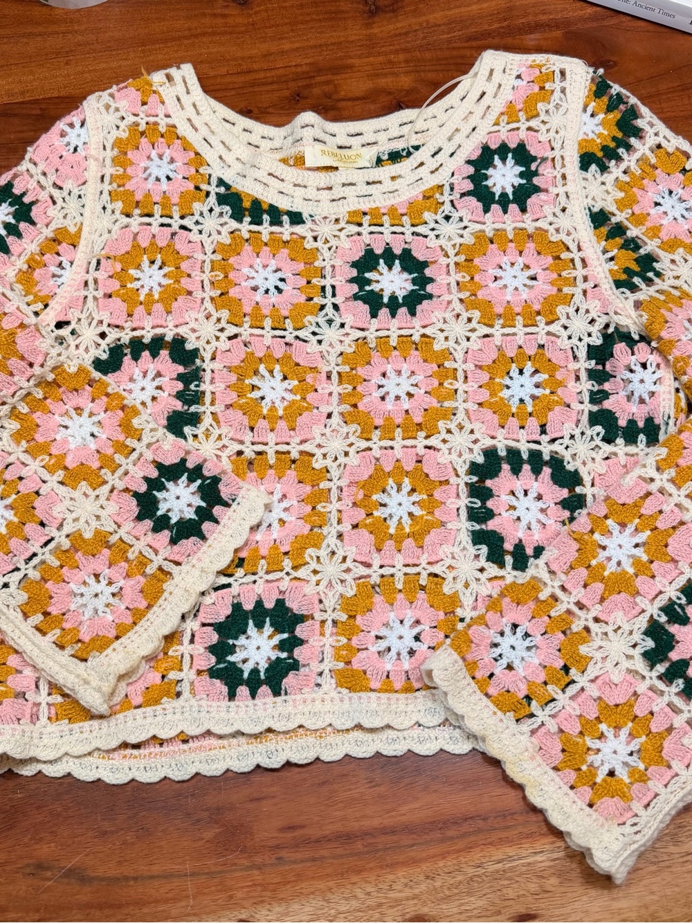 Granny Square small crochet sweater small